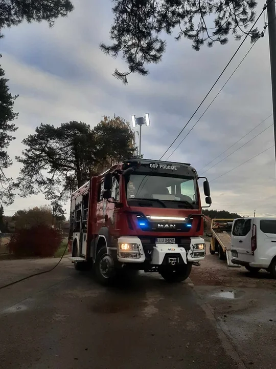 Strażacy z OSP Podosie na ćwiczeniach