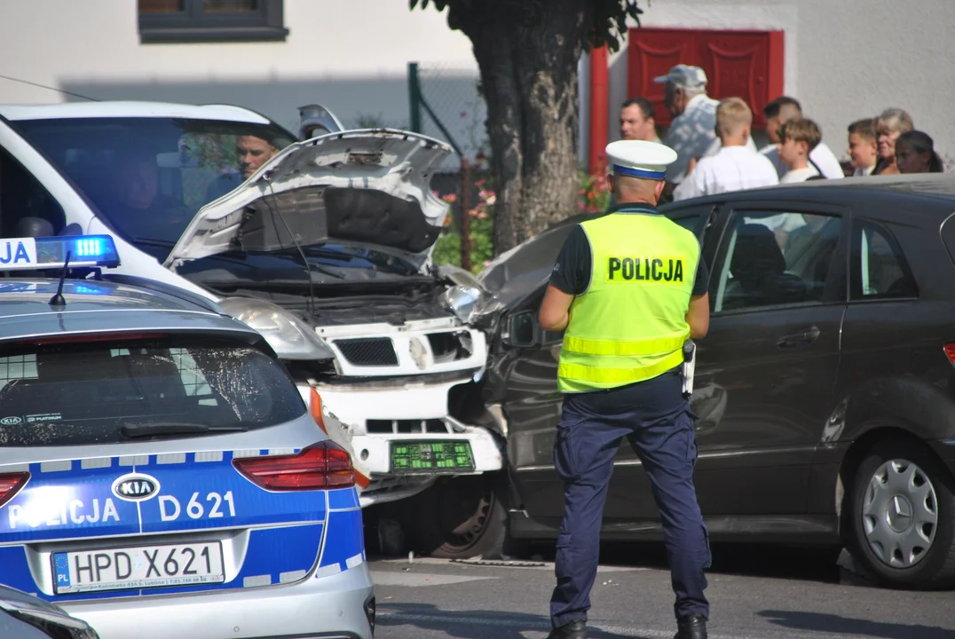 Kolizja drogowa w Opolu Lubelskim