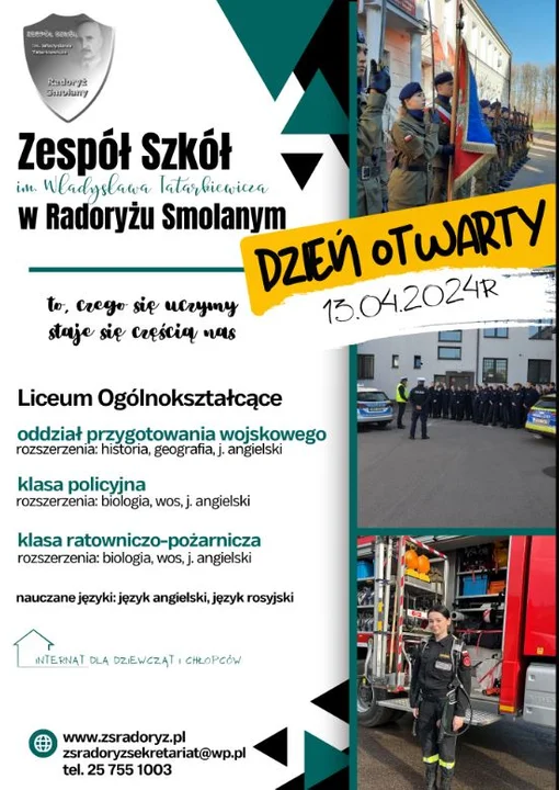 Dzień Otwarty w ZS w Radoryżu Smolanym już 13 kwietnia. Zobacz, jak uczą się w klasach mundurowych - Zdjęcie główne