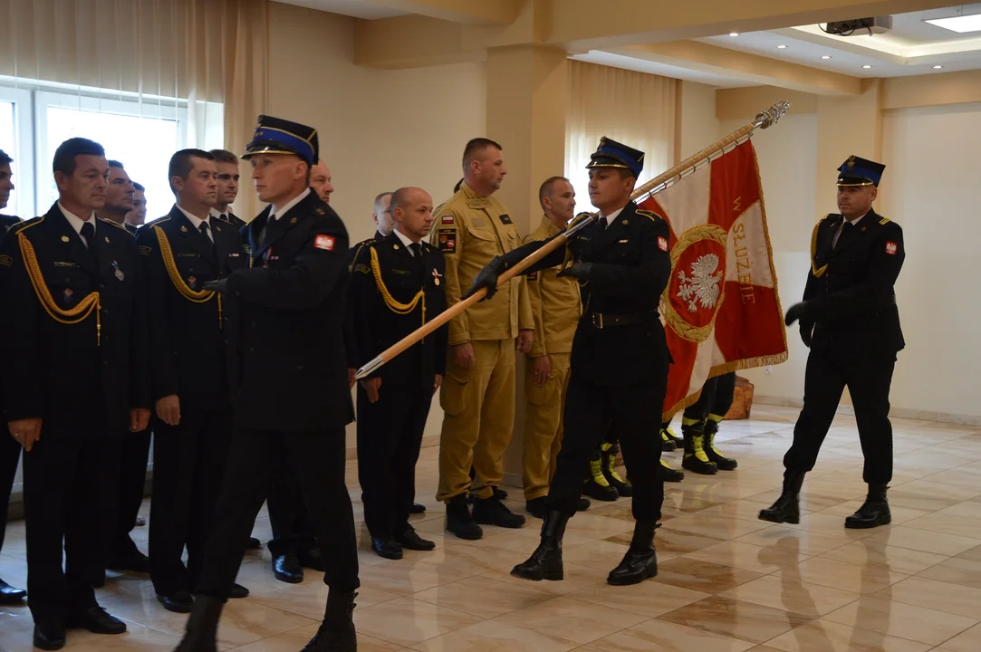 Uroczystość powołania nowego Komendnta Powiatowego Państwowej Straży Pożarnej w Opolu Lubelskim