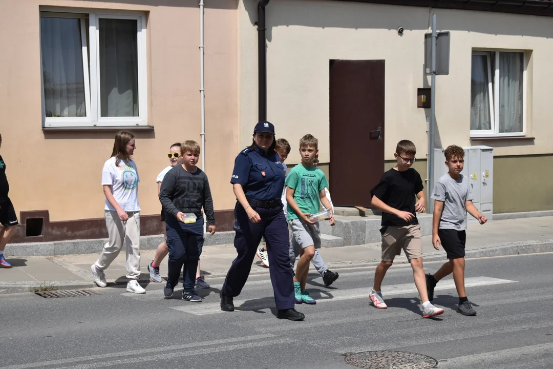 Akcja Bezpieczne wakacje w SP w Końskowoli