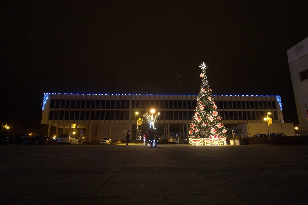 Świateczne iluminacje w Puławach