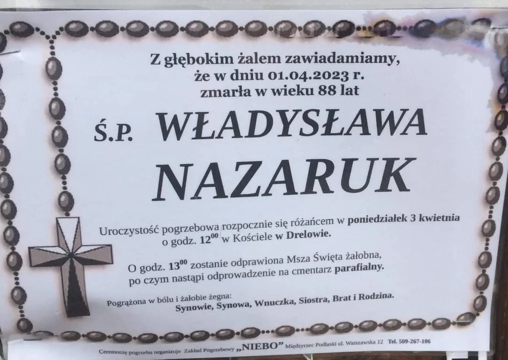 Odeszli od nas w kwietniu. Nekrologi z Międzyrzeca Podlaskiego (ZDJĘCIA) - Zdjęcie główne