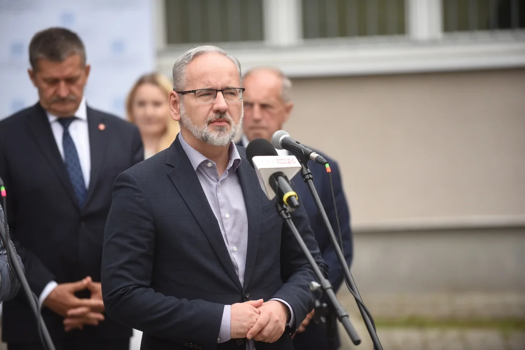 Konferencja prasowa Adama Niedzielskiego w Lublinie