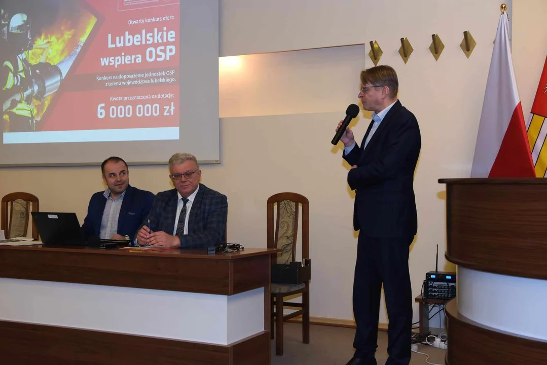 Konkurs "Lubelskie wspiera OSP". Spotkanie ze strażakami ws. dofiansowania