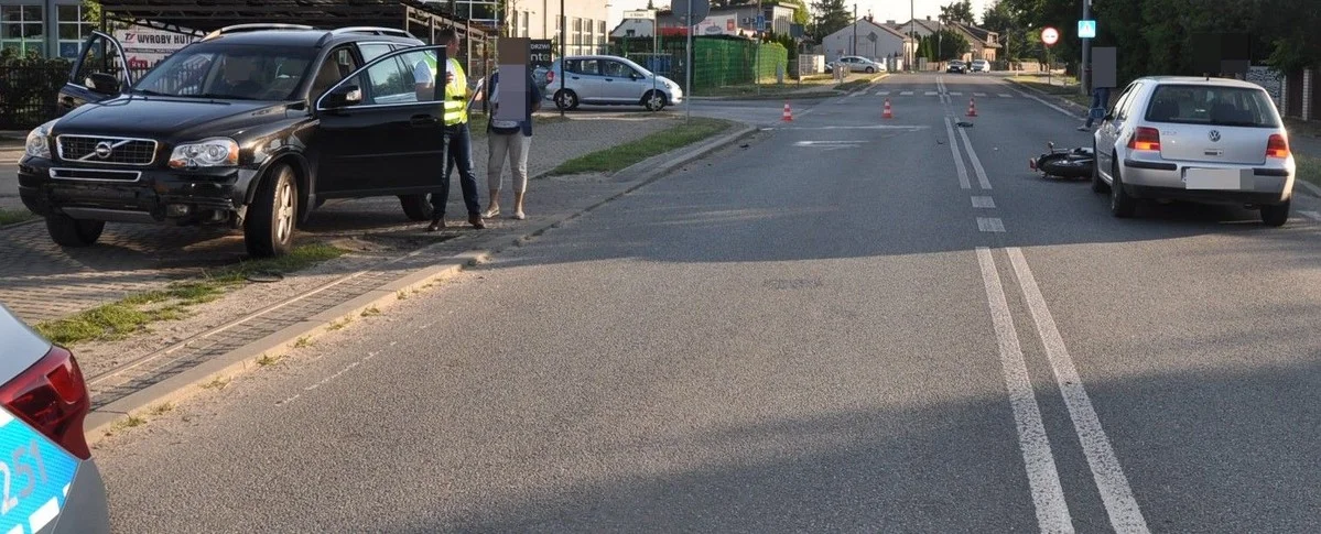 Lubelskie: Wypadek na drodze. Motocyklista w szpitalu