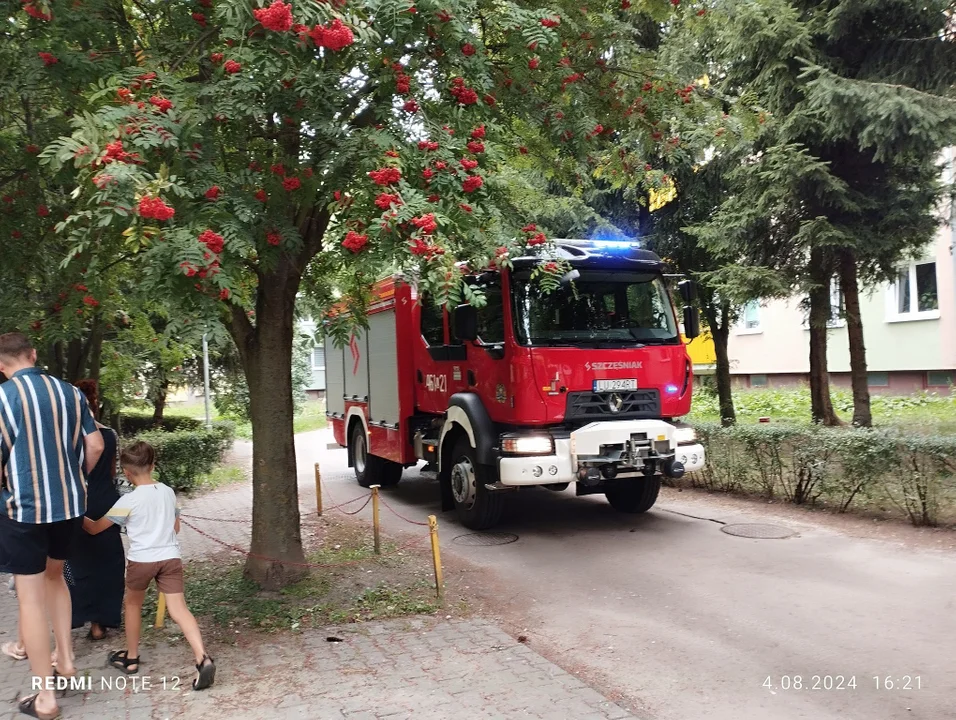 Łęczna: Ulica Orląt Lwowskich już odblokowana. Interweniowały służby - Zdjęcie główne