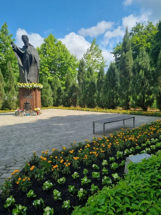 Miejskie rabaty w Puławach w letniej odsłonie