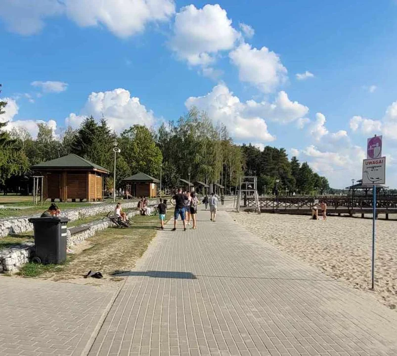 Jeszcze plażujemy nad Zalewem w Łukowie