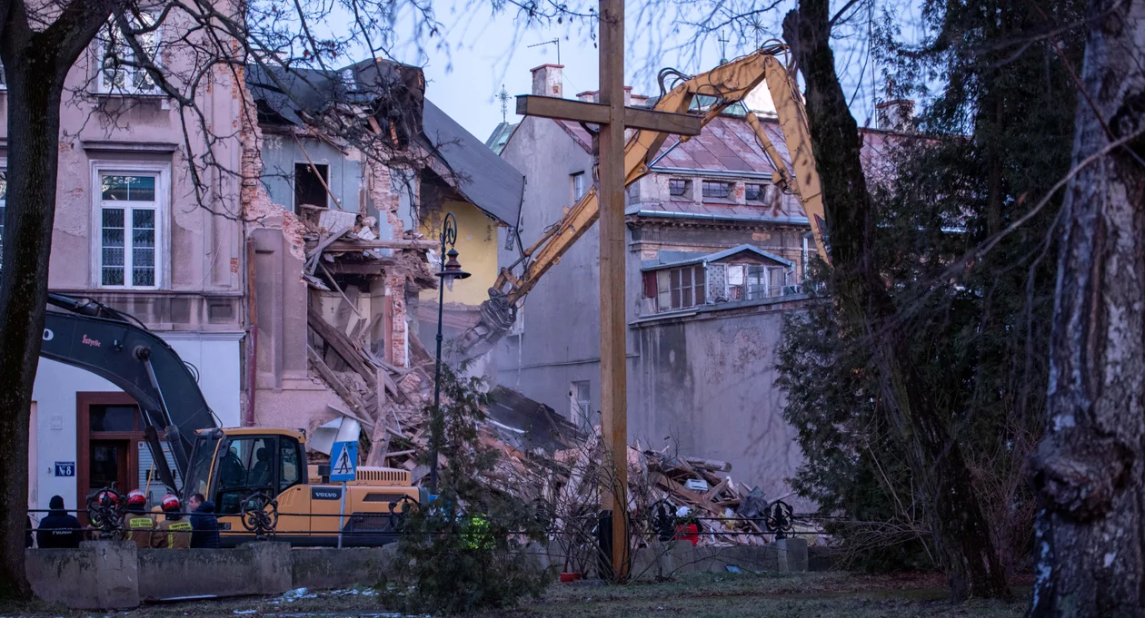 Lublin: Katastrofa budowlana przy ul. Bernardyńskiej