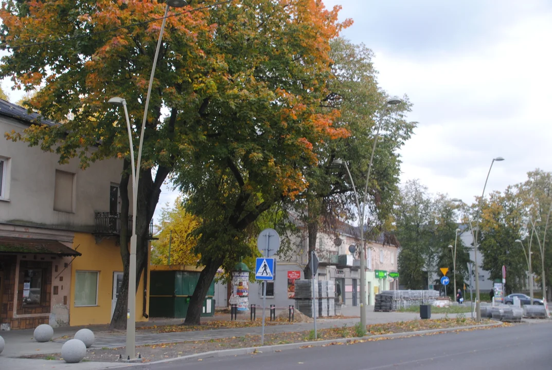 Opole Lubelskie: Nowy Rynek - brak chodnika