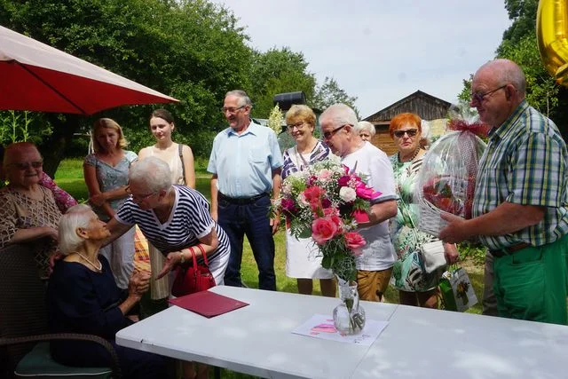 100 - lecie urodzin mieszkanki gminy Nałęczów