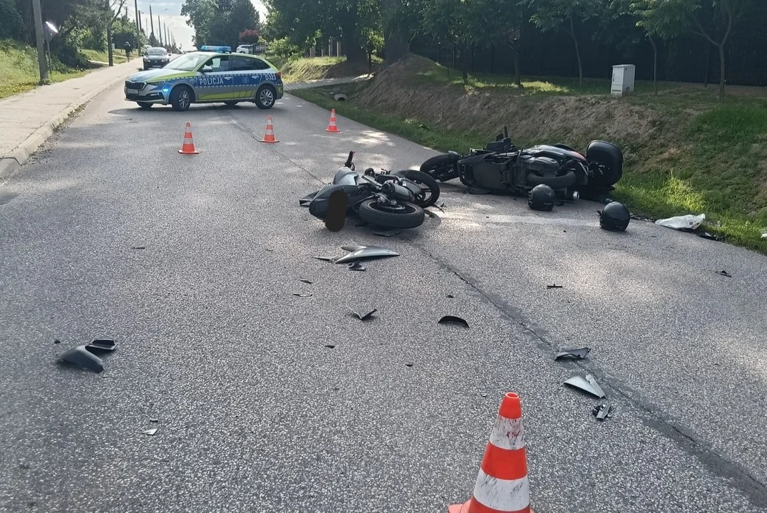 Lubelskie: Zderzyły się dwa motocykle. 47-latek i nastolatek w szpitalu