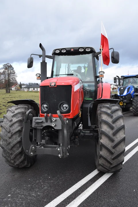 Rolnicy z powiatu łukowskiego protestowali w miejscowości Gończyce