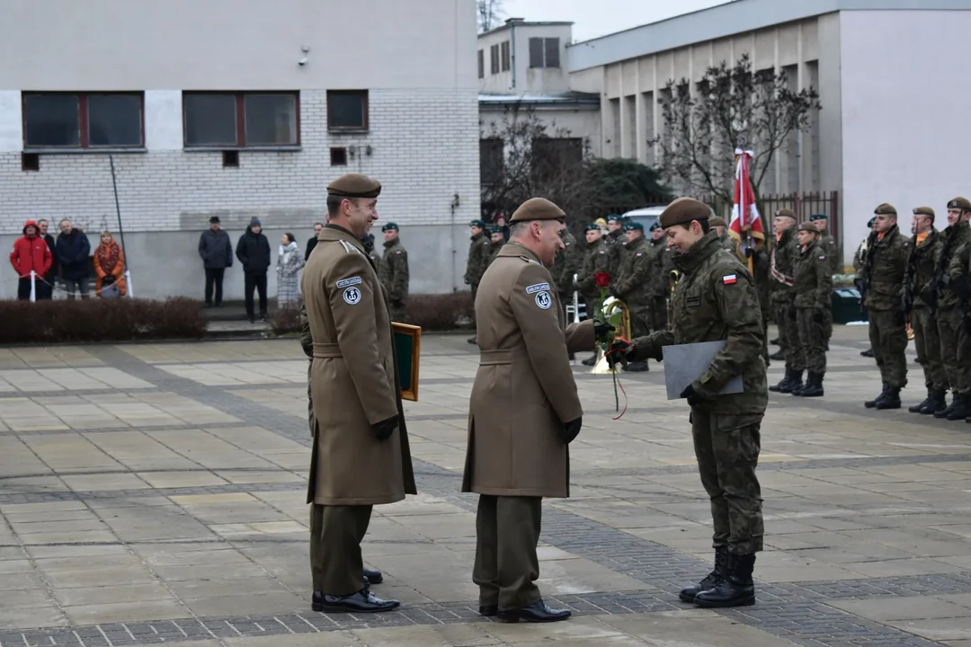 Przysięga żołnierzy WOT w Puławach