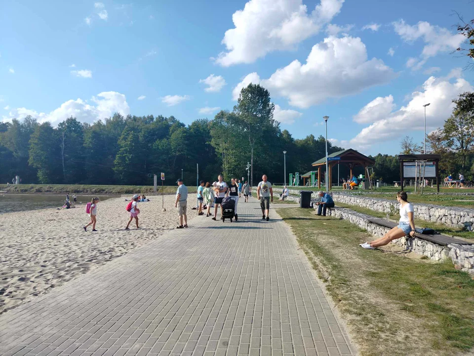 Jeszcze plażujemy nad Zalewem w Łukowie