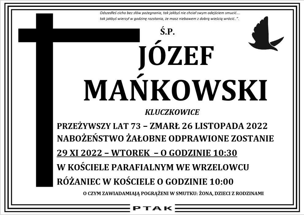 Powiat opolski: Odeszli od nas w minionym tygodniu (NEKROLOGI) - Zdjęcie główne