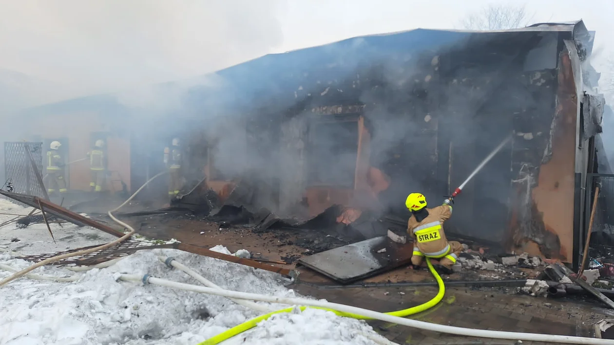 Pożar budynku mieszkalnego, w którym mieszkają uchodźcy z Ukrainy