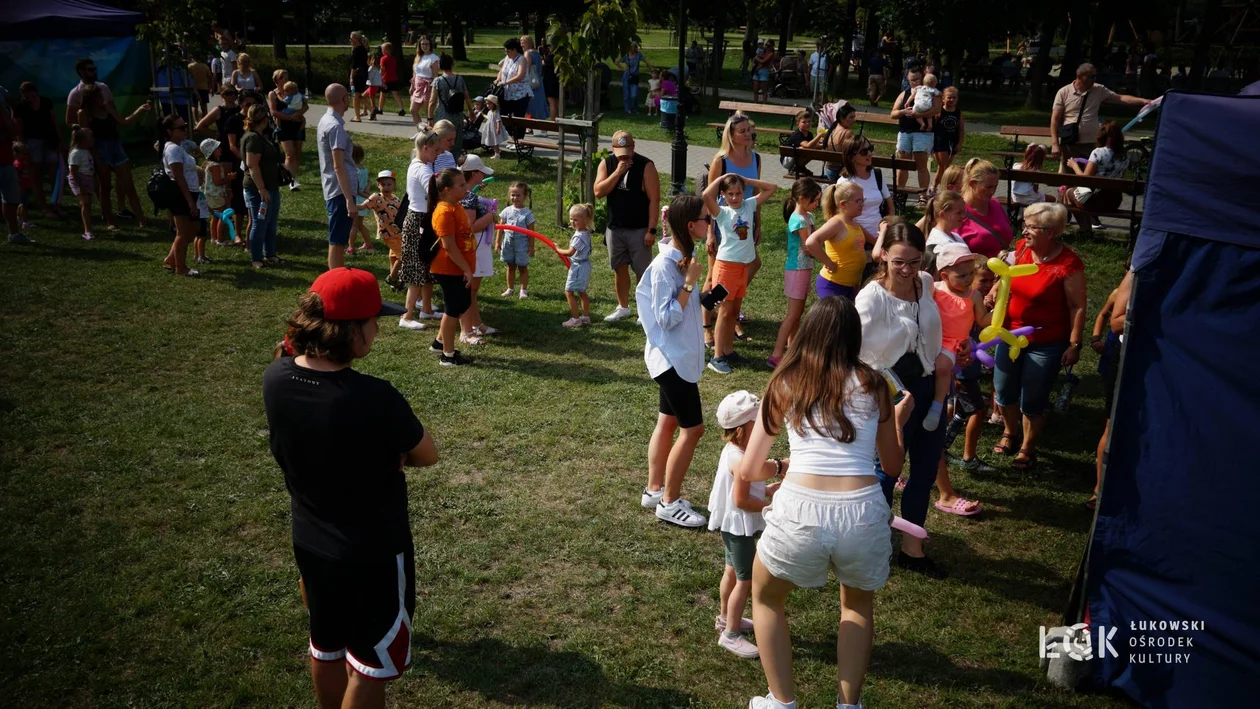 Festiwal Balonów, Baniek Mydlanych i Kolorów w Parku Miejskim w Łukowie