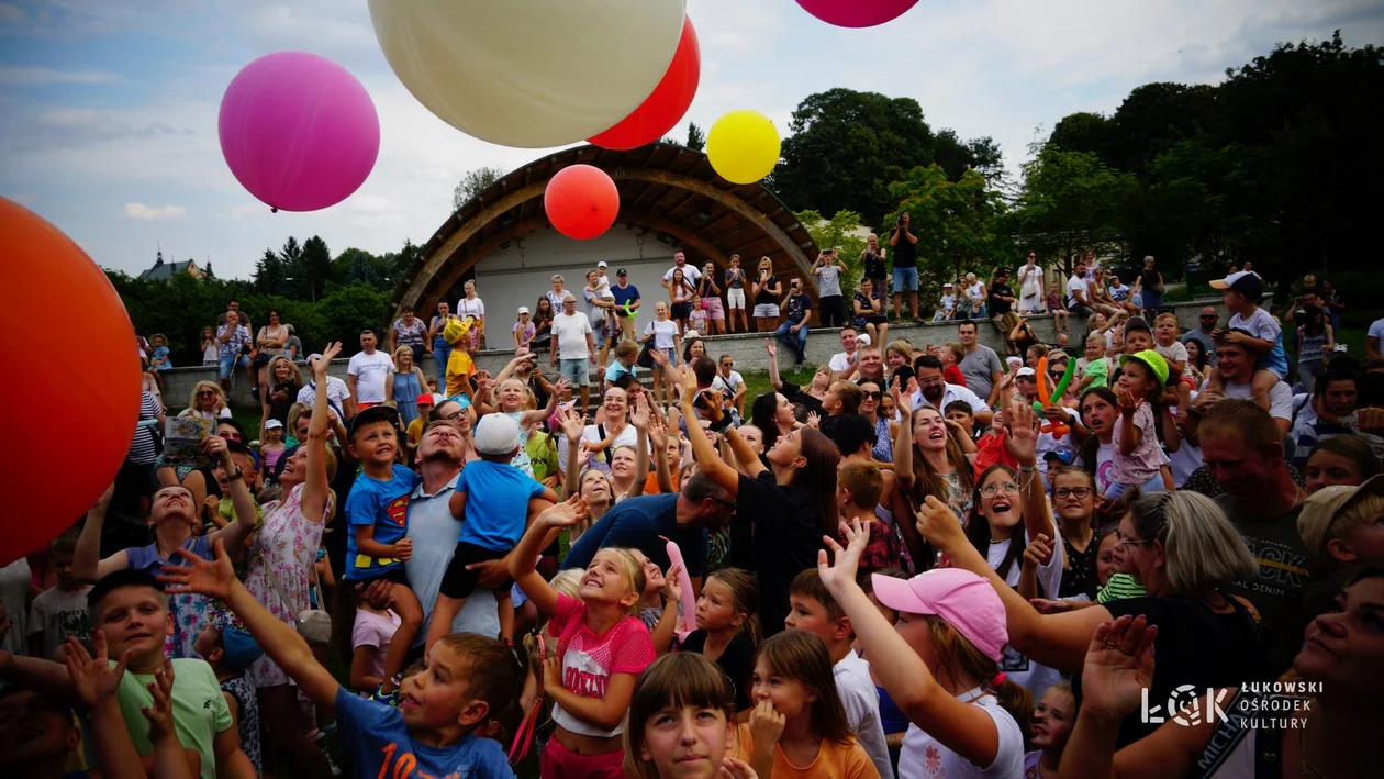 Festiwal Balonów, Baniek Mydlanych i Kolorów w Parku Miejskim w Łukowie