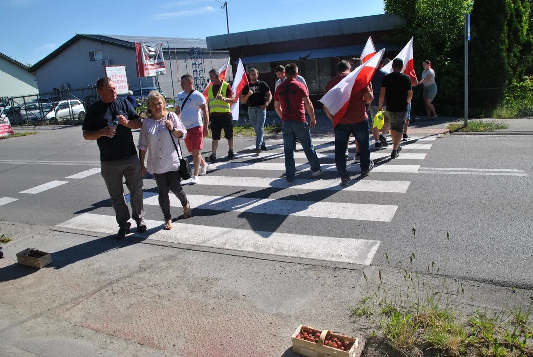 Protest rolników w Opolu Lubelskim