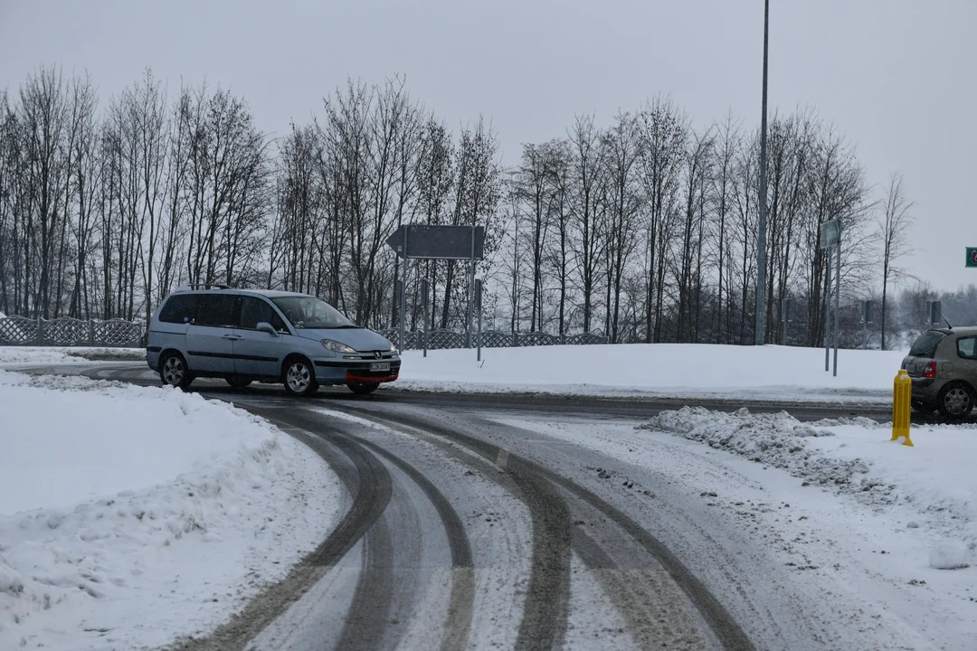 Zasypane Łukowskie ronda i ulice