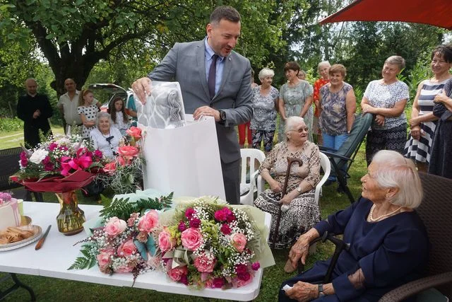 100 - lecie urodzin mieszkanki gminy Nałęczów