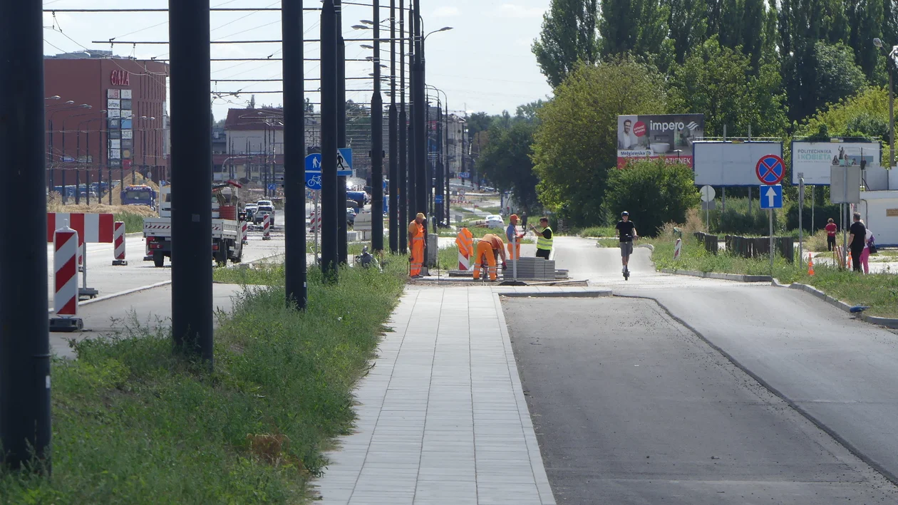 Remont al. Unii Lubelskiej w Lublinie. Ruszyły prace na drugiej nitce