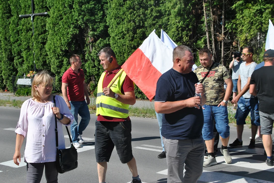 Protest rolników w Opolu Lubelskim