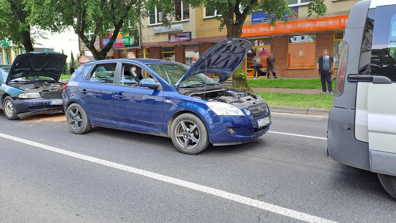 Kolizja na ul. Centralnej w Puławach