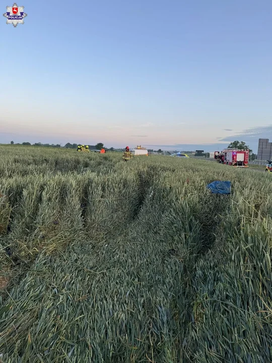 Lubelskie: Dachował i wypadł z Audi. Znaleźli go, gdy spał w zbożu