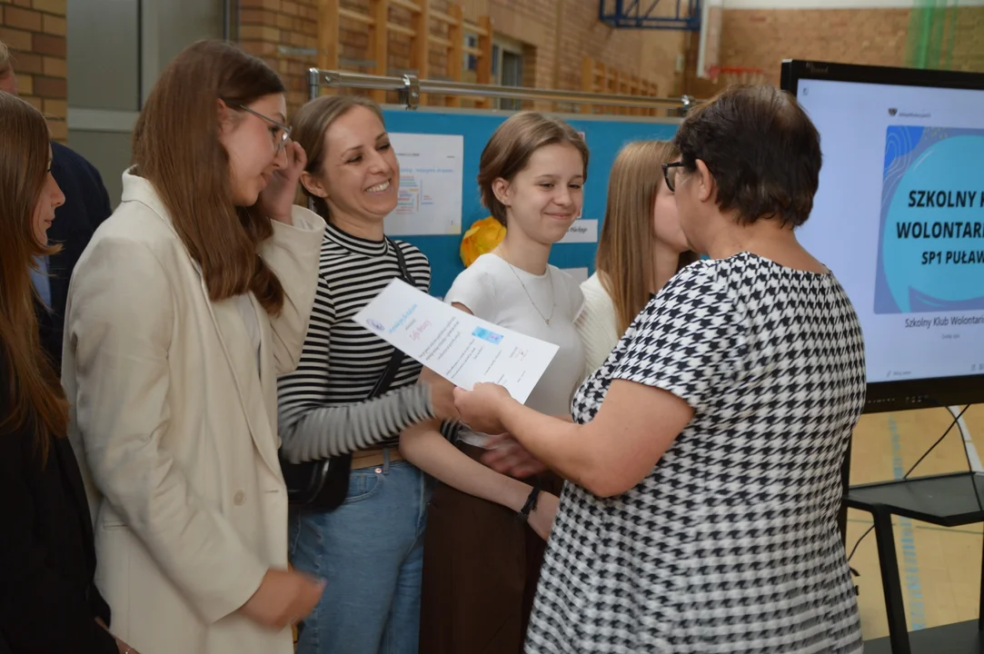 I Gala Wolontariatu w Szkole Podstawowej nr 1 im. Tadeusza Kościuszki w Puławach