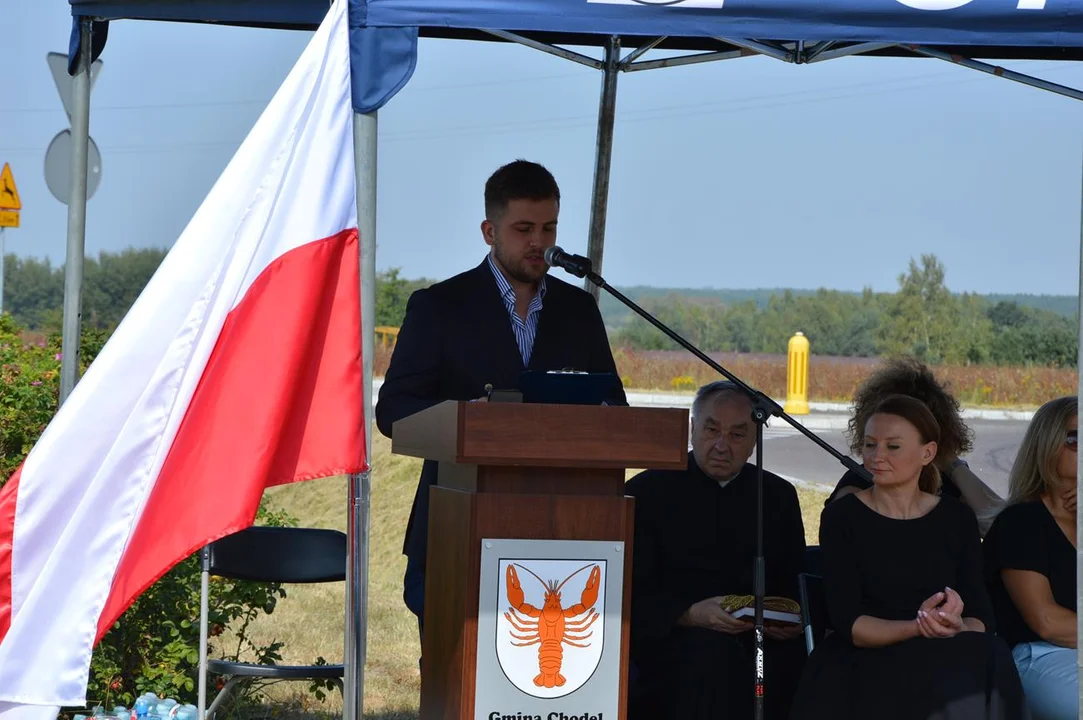 Uroczystość odsłonięcia ronda im. generała Tadeusza Rozwadowskiego w Chodlu