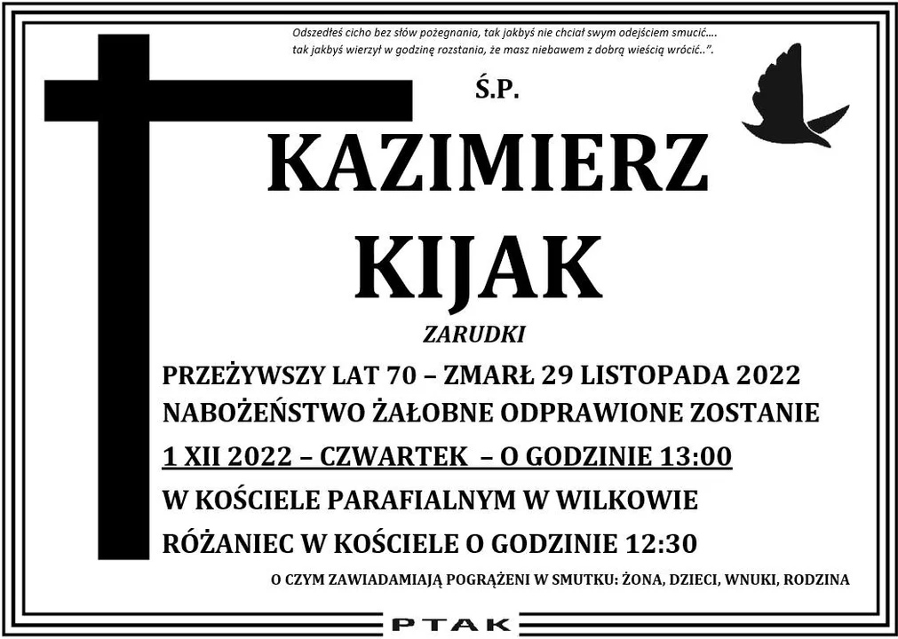 Powiat opolski: Ich pożegnaliśmy w minionym tygodniu