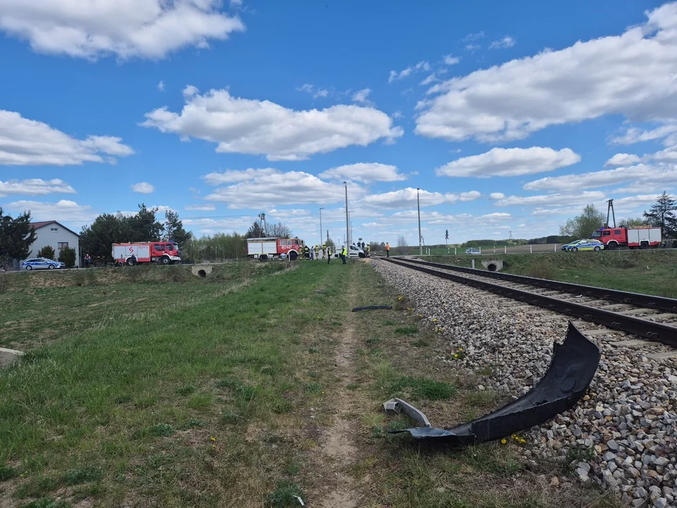 Zabiele kolizja z pociągiem relacji Warszawa - Lublin