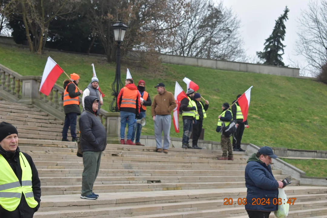 Protest rolników. Przemarsz w Lublinie