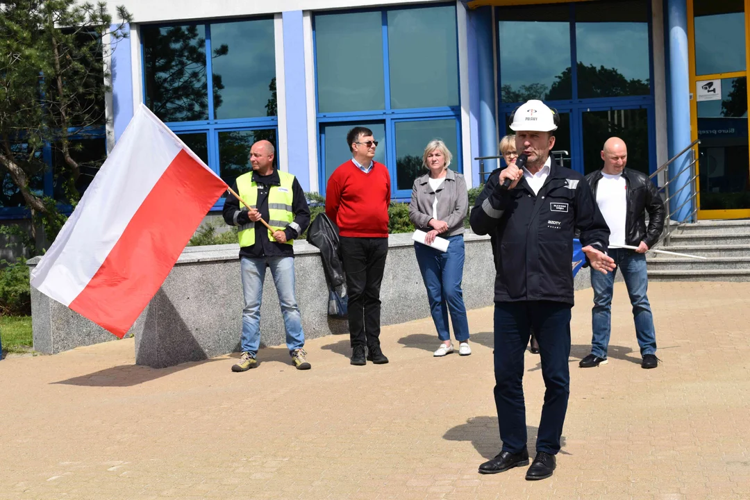 Manifestacja pracowników Grupy Azoty Puławy