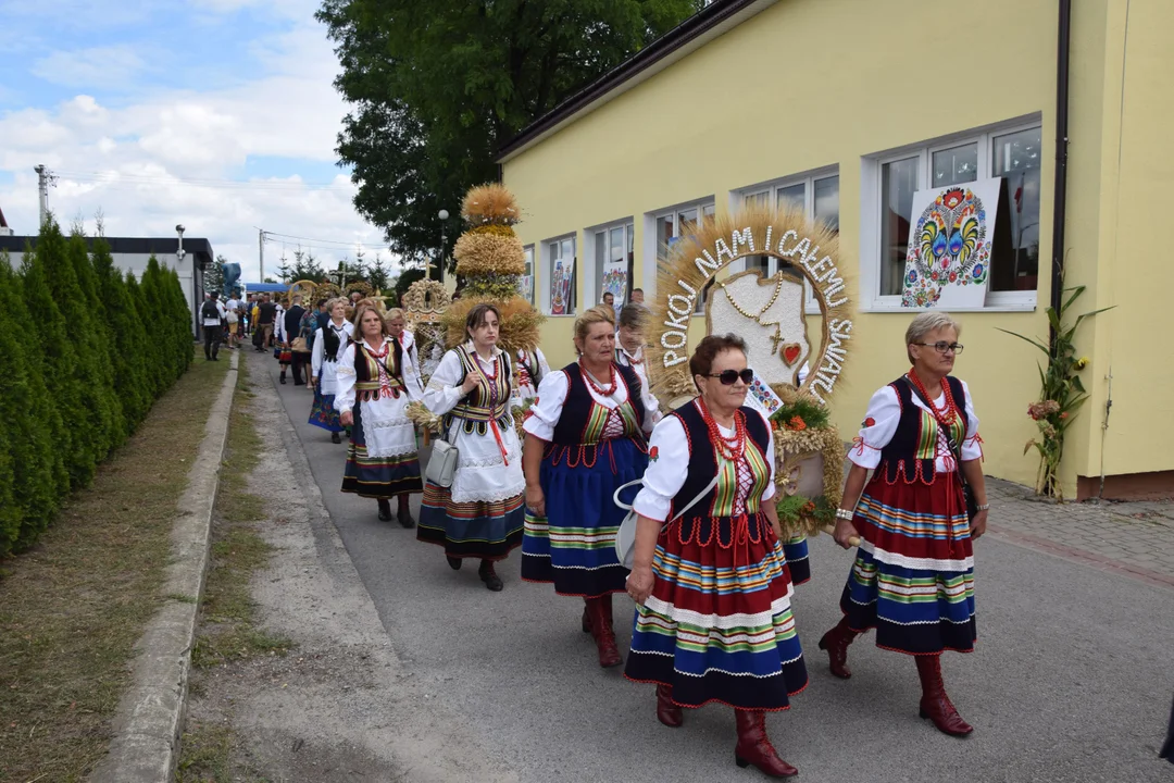 Dożynki powiatu łęczyńskiego. Barwny korowód przeszedł ulicami Cycowa (DUŻO ZDJĘĆ, WIDEO) - Zdjęcie główne