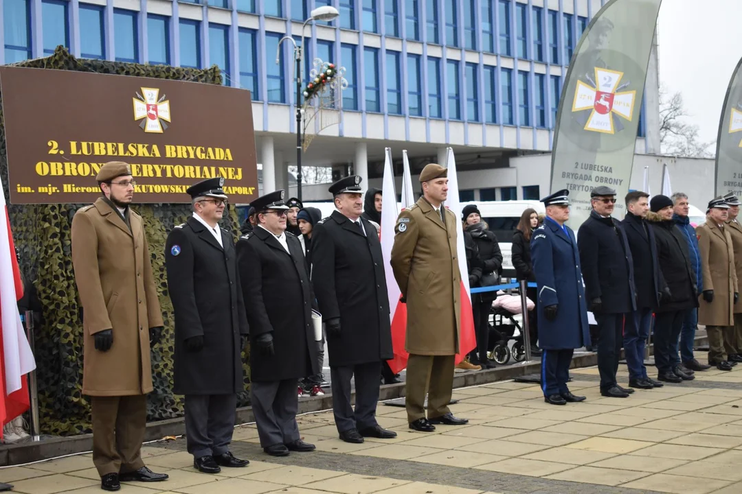Przysięga żołnierzy WOT w Puławach