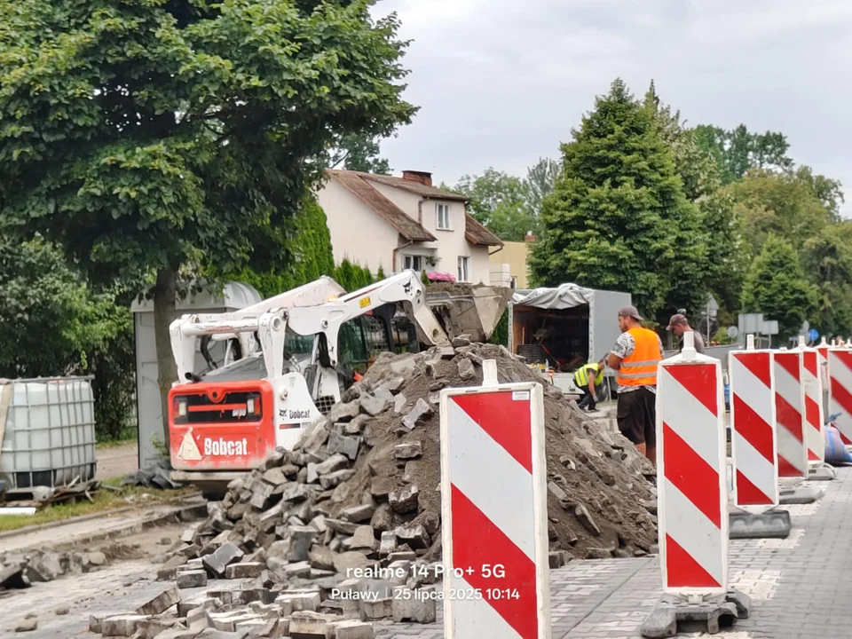 Utrudnienia na ul. Włostowickiej w Puławach