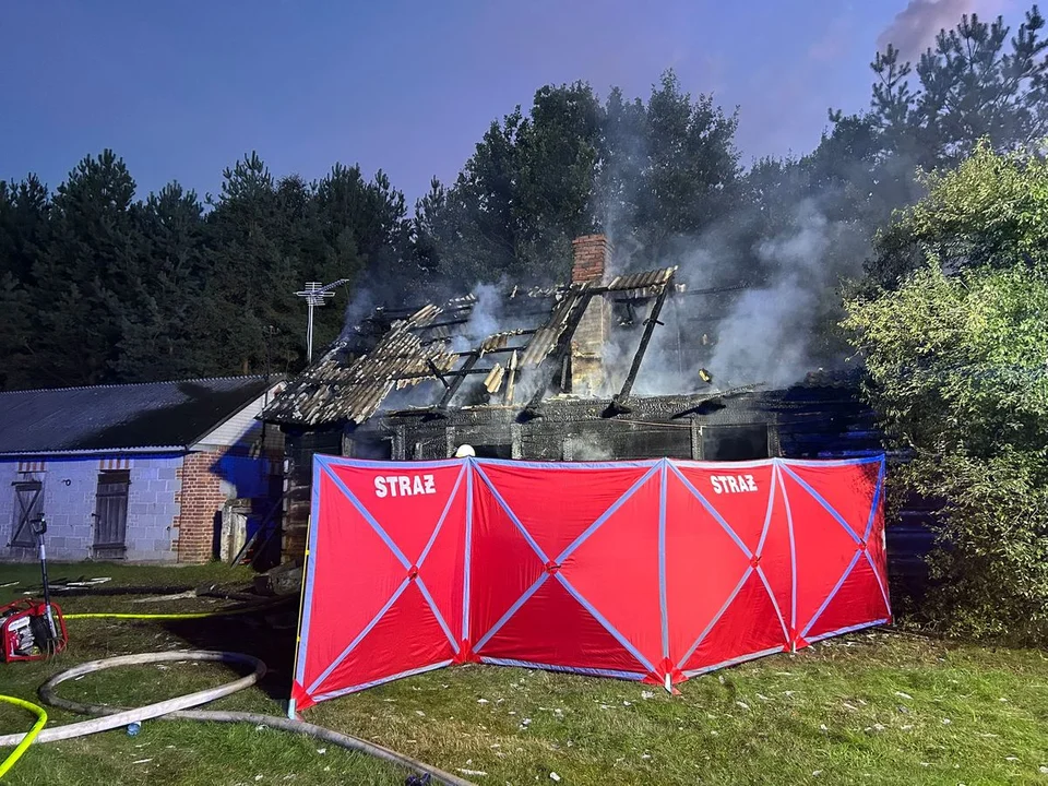 Powiat parczewski: Tragiczny pożar domu jednorodzinnego. Strażacy znaleźli ciało