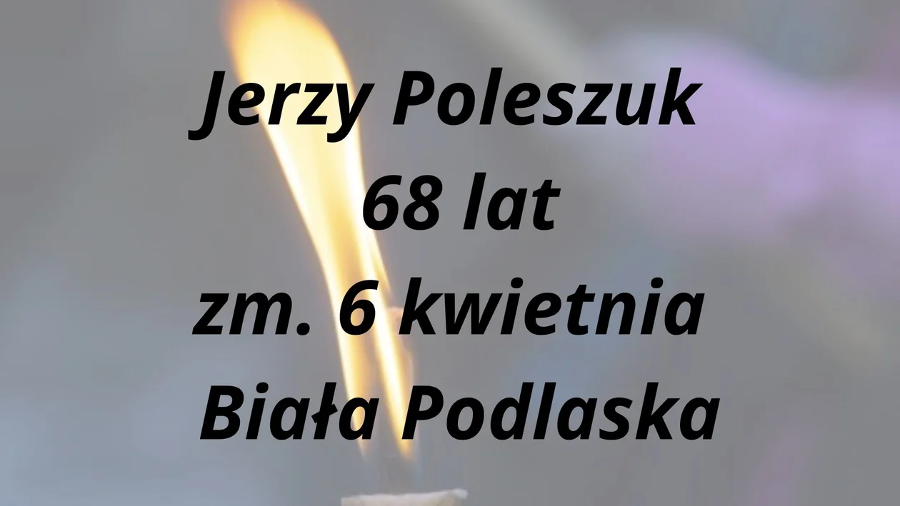 Nekrologi Biała Podlaska - kwiecień 2024r