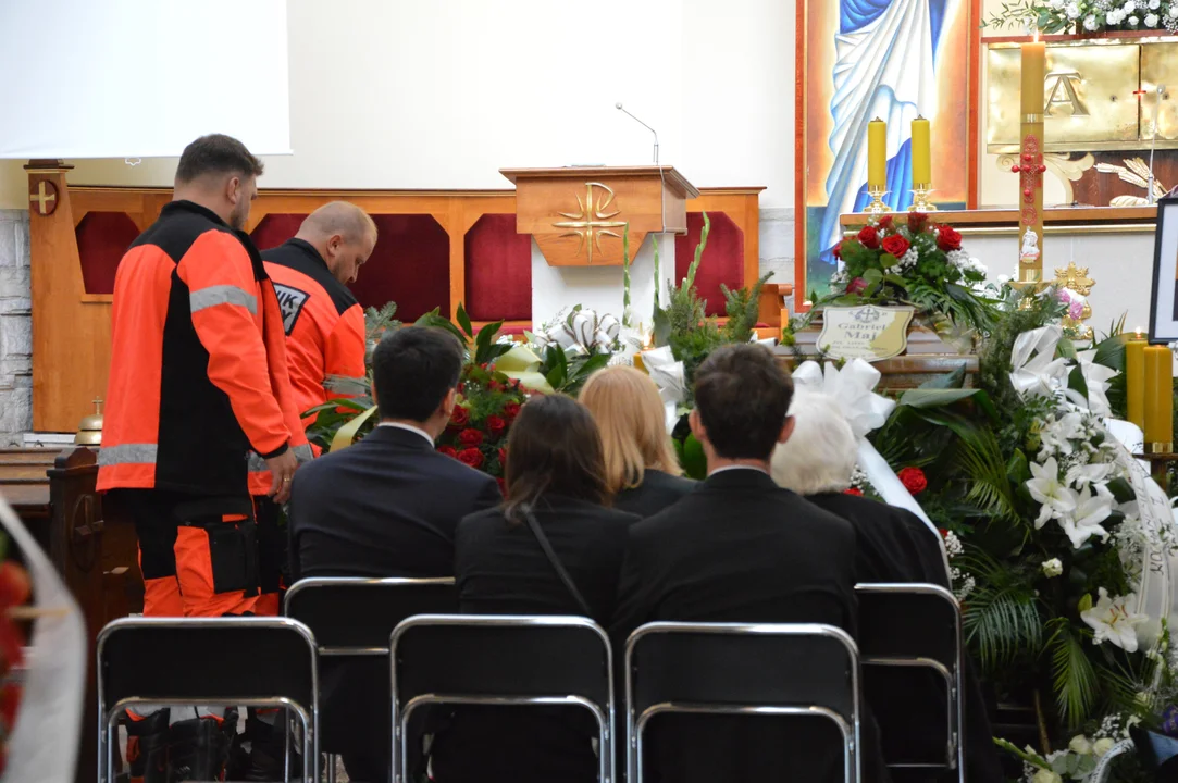 Uroczystości pogrzebowe Gabrieloa Maja, prezesa Powiatowego Centrum Zdrowia w Opolu Lubelskim