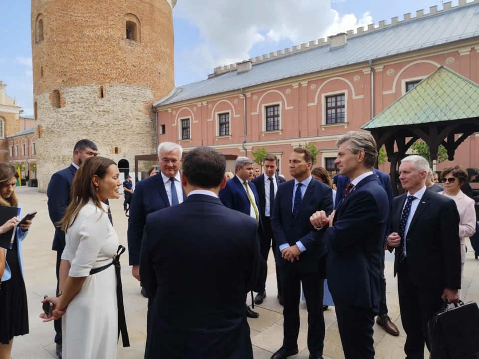 Radosław Sikorski w Lublinie. "Polska i Litwa wspierają Ukrainę politycznie w obliczu rosyjskiej agresji"