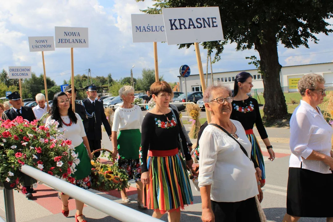 Korowód dożynkowy w Gminie Uścimów (ZDJĘCIA) - Zdjęcie główne