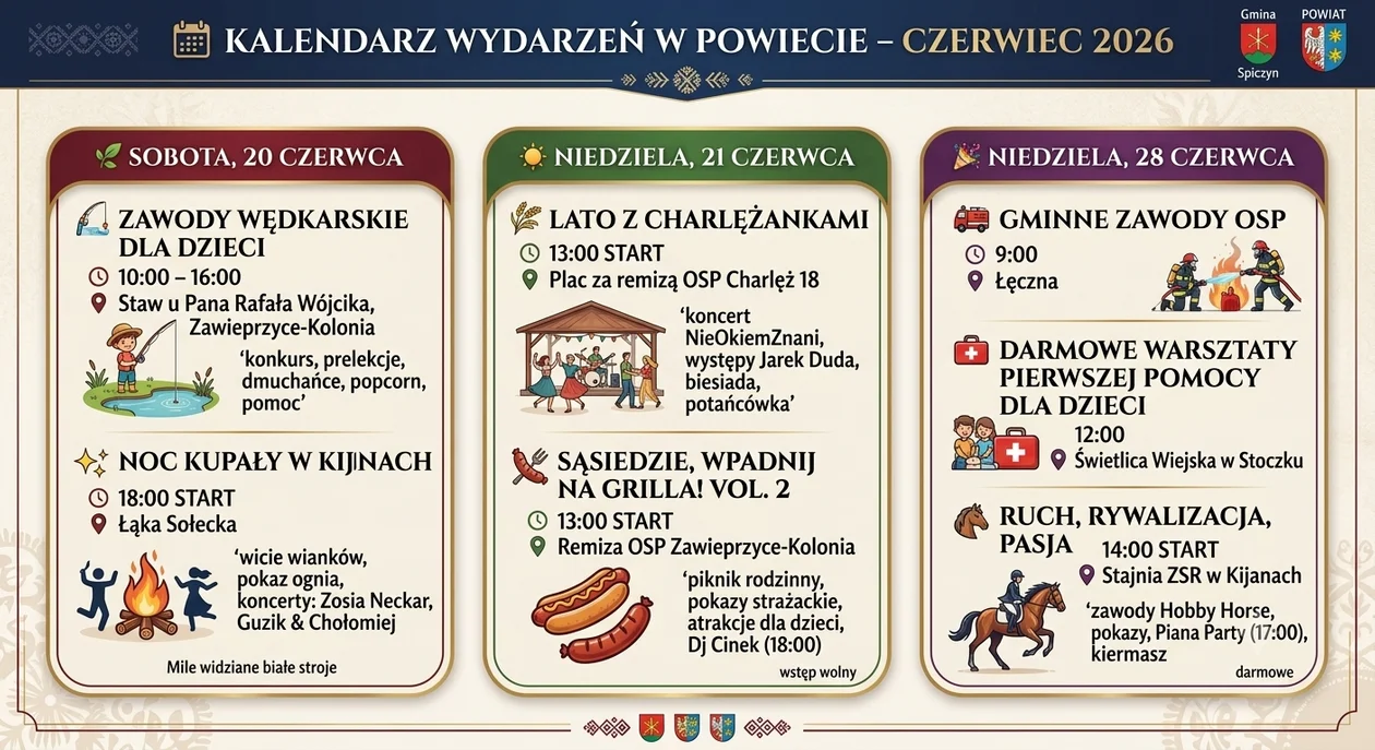 Moc atrakcji w gminie Spiczyn! Poznaliśmy kalendarium nadchodzących wydarzeń. - Zdjęcie główne