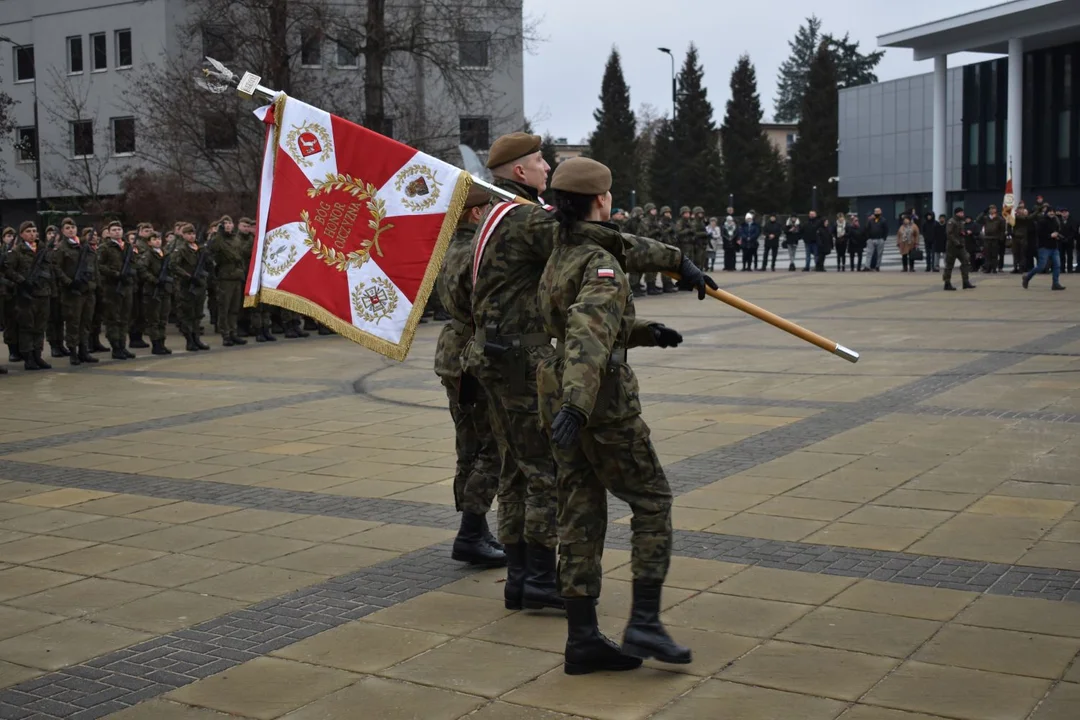 Przysięga żołnierzy WOT w Puławach