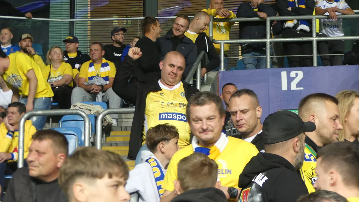 Kibice na meczu Motoru Lublin z Legią Warszawa