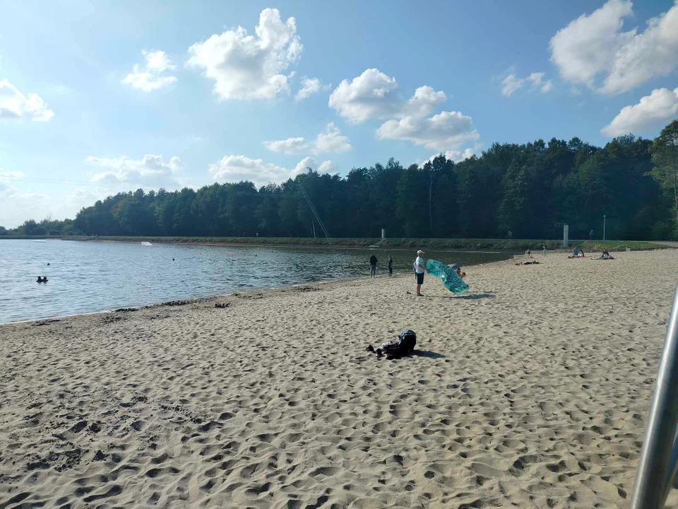 Jeszcze plażujemy nad Zalewem w Łukowie