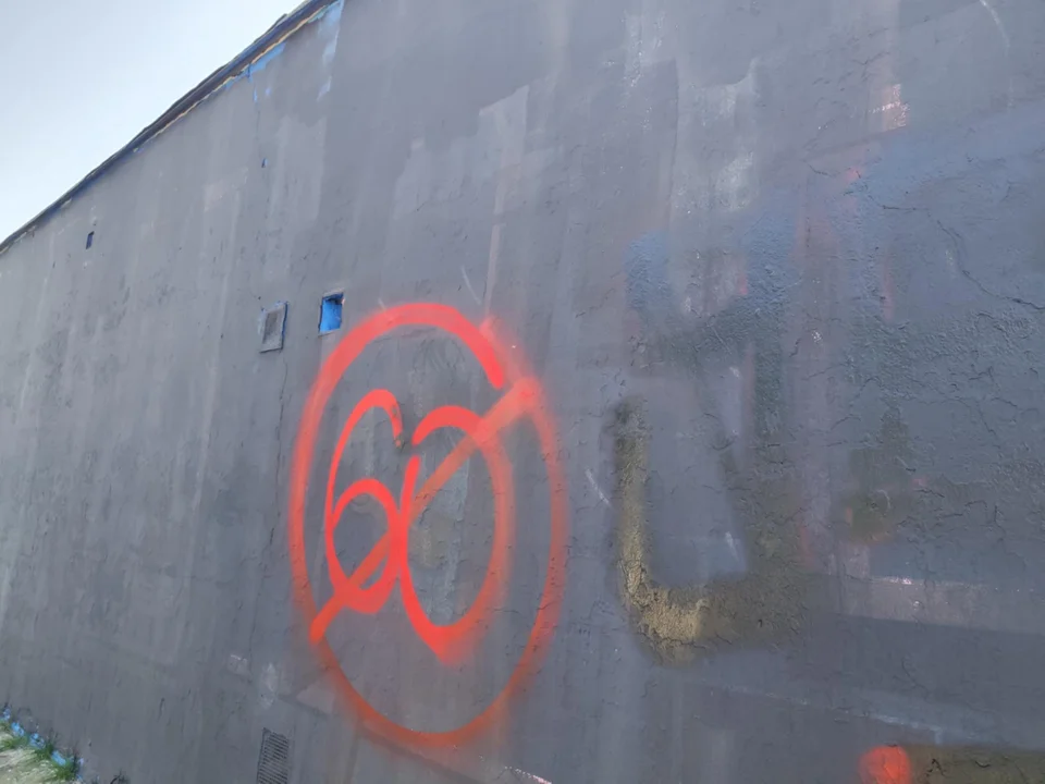Mural od Ukrainy dla Lublina zniszczony. "Ludzie chorzy z nienawiści"